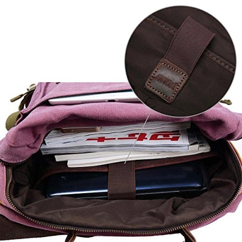 Il est doté d'un compartiment ordinateur et est doublé à l’intérieur.