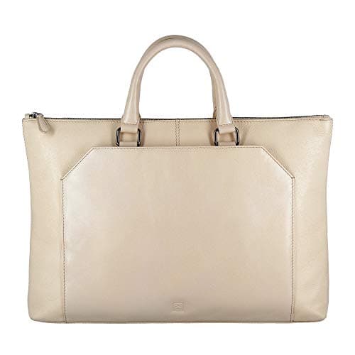 Le sac cartable beige ivoire de Dudu, pour laptop