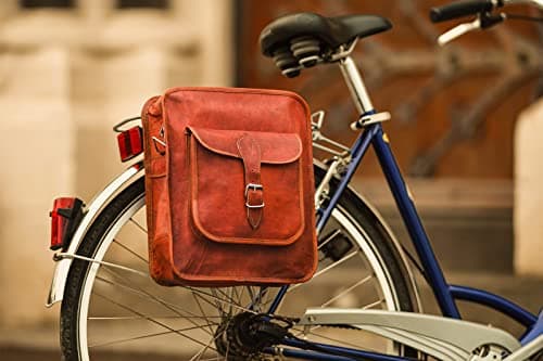 Sacoche vélo en cuir rétro et rustique Gusti nature